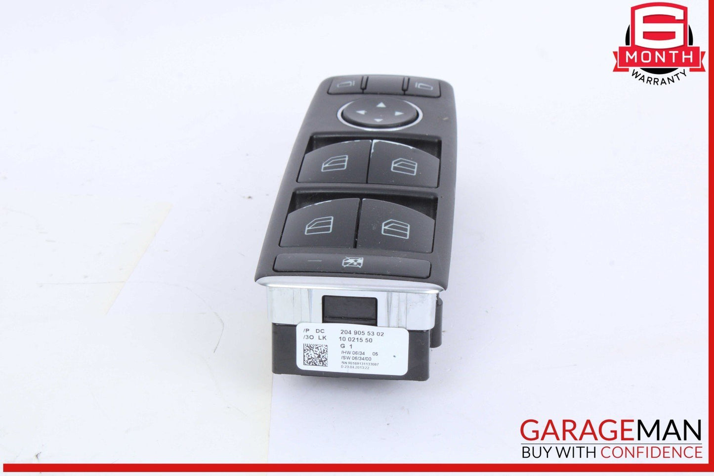 08-14 Mercedes X204 GLK250 C250 Front Left Master Window Switch 2049055302 OEM