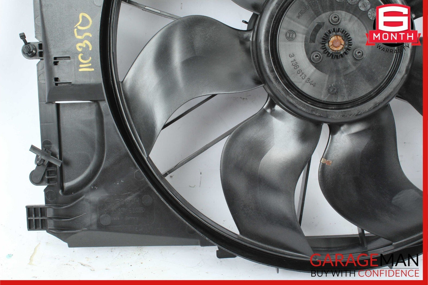 08-18 Mercedes C300 C250 E350 CLS400 Engine Radiator Cooling Fan Motor Assembly