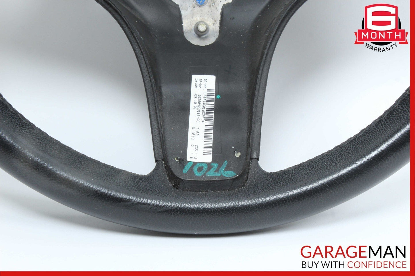 08-12 Mercedes X204 GLK350 C280 C300 3 Spoke Steering Wheel 2044601203 Black OEM