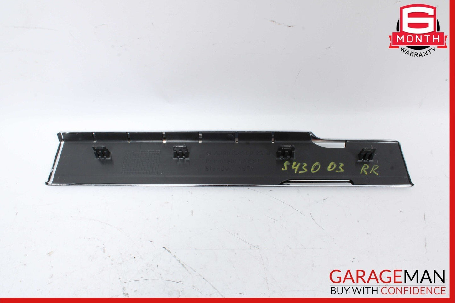 00-06 Mercedes W220 S430 S55 AMG Rear Right Side Door Step Sill Scuff Plate OEM