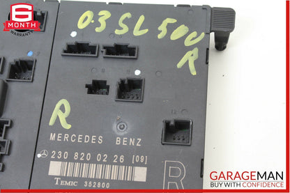 03-08 Mercedes R230 SL500 Front Right Passenger Side Door Control Module Unit