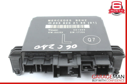 01-07 Mercedes W203 C280 C320 C55 AMG Rear Left Side Door Controller Module Unit