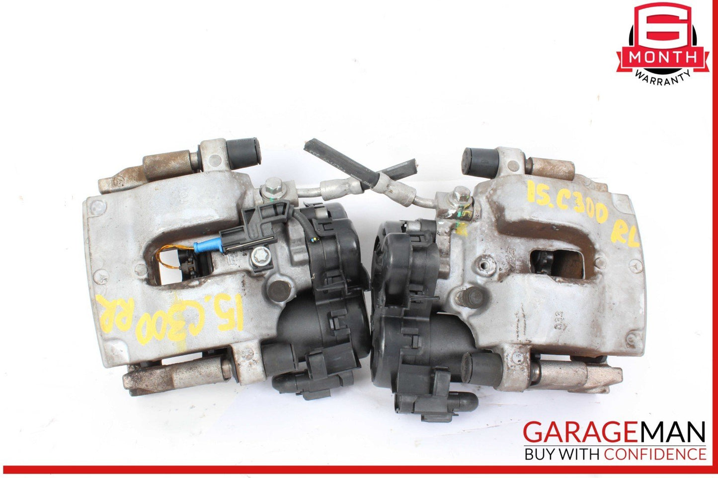 15-20 Mercedes W205 C300 C400 Rear Right & Left Side Brake Calipers Set of 2 Pc