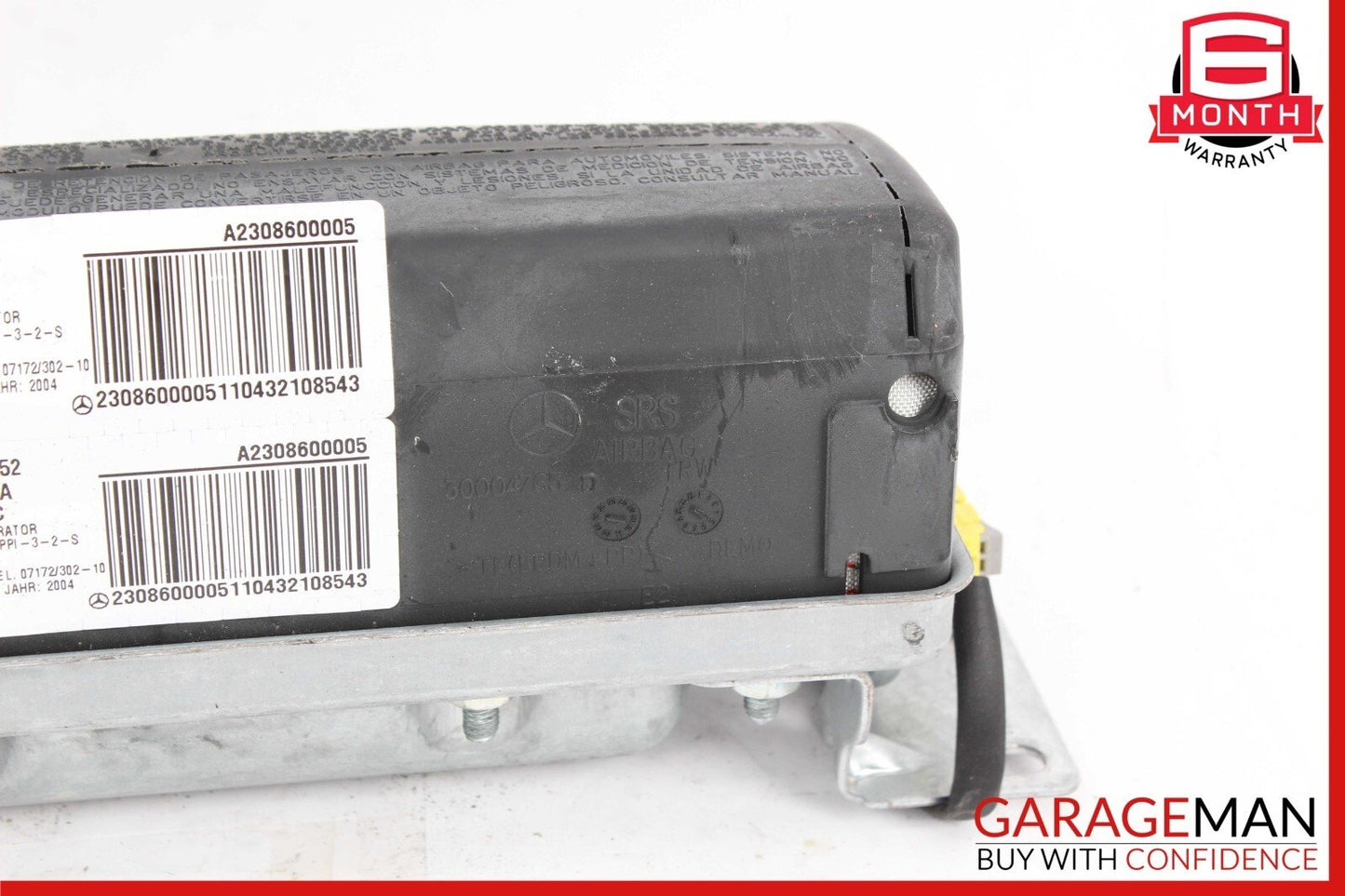 03-12 Mercedes R230 SL500 SL550 SL65 Front Passenger Side Dash Airbag Air Bag