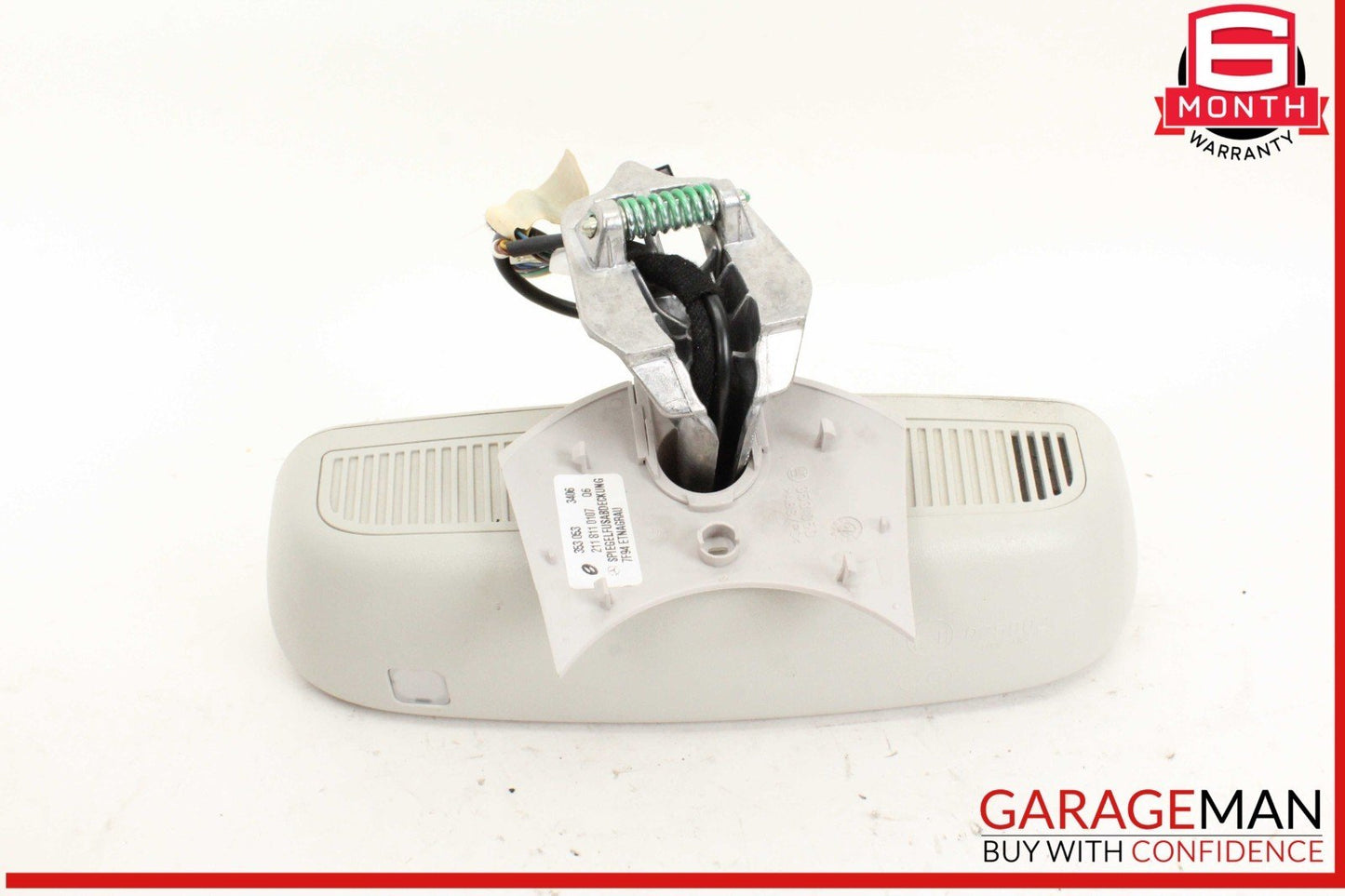 07-09 Mercedes W211 E350 E63 AMG Interior Top Upper Rear View Mirror Gray OEM
