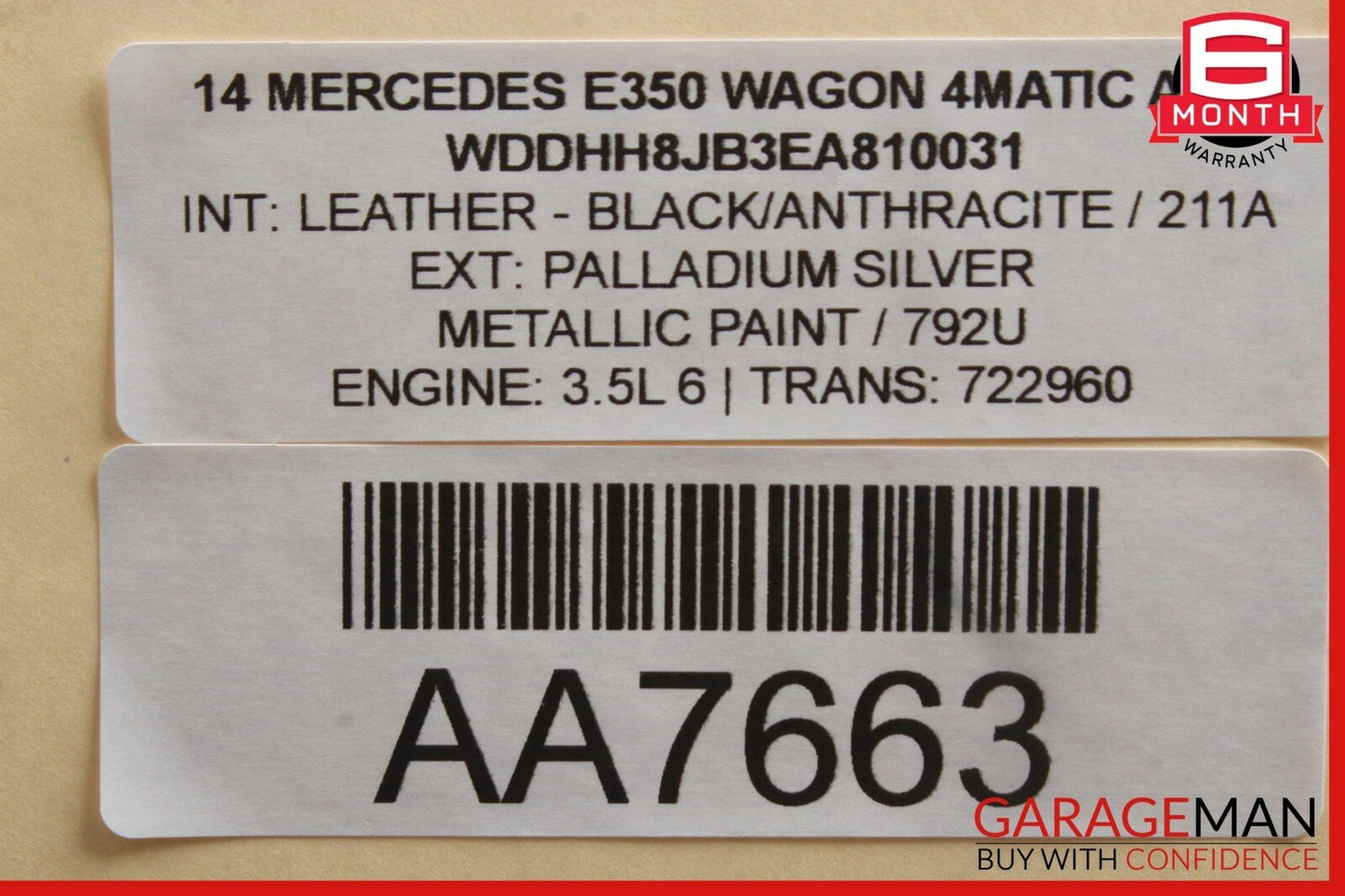 08-14 Mercedes W212 E350 C300 Rear Right Passenger Side Door Lock Latch Actuator