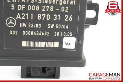 06-10 Mercedes W219 CLS500 R500 Headlight Head Light Lamp Control Module Unit