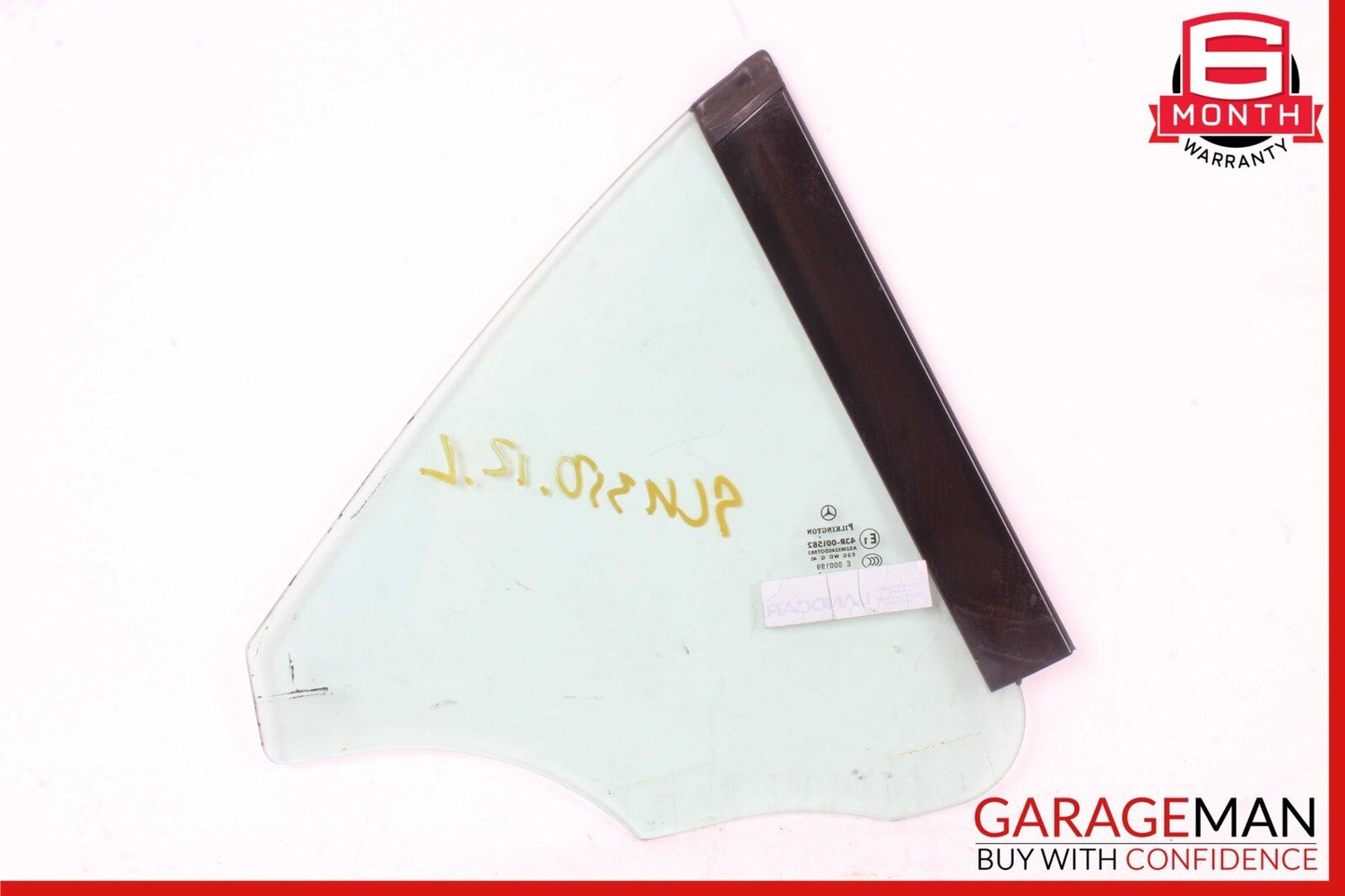 12-20 Mercedes R172 SLK250 SLK350 Rear Left Side Door Quarter Window Glass
