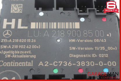 08-18 Mercedes W212 E350 CLS500 C250 Rear Left Side Door Control Module Unit OEM