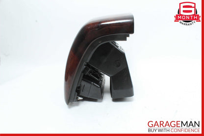 07-13 Mercedes W221 S550 Rear Center Console AC A/C Air Vent Trim Bezel Wood OEM