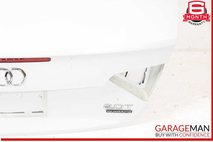 10-17 Audi A5 S5 RS5 Rear Trunk Lid Deck Shell Panel White OEM