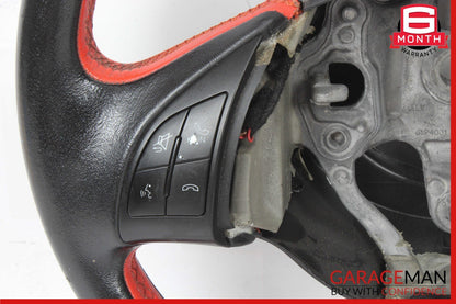 12-17 Fiat 500 Steering Wheel Black & Red Leather P1VN07JXWAE