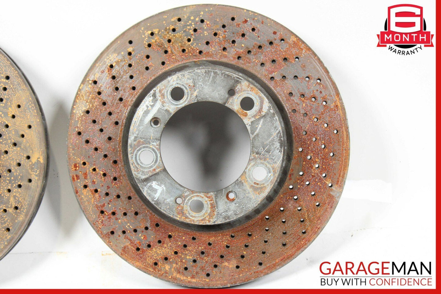 06-12 Porsche Cayman 987 Front & Rear Drilled Slotted Disc Brake Rotor Set of 4