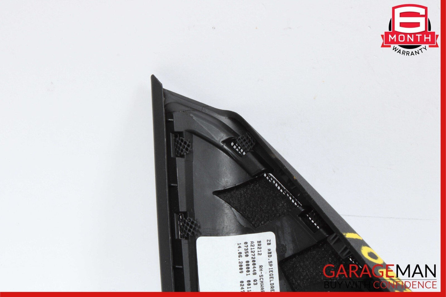 10-16 Mercedes W212 E350 Front Right Side Door Panel Tweeter Speaker Cover Black