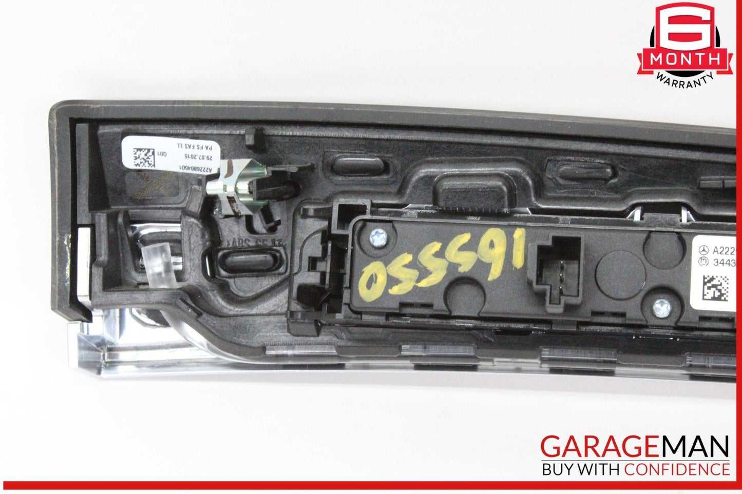 14-17 Mercedes W222 S550 S600 Front Dash Wood Panel w/ Park Assist Switch OEM