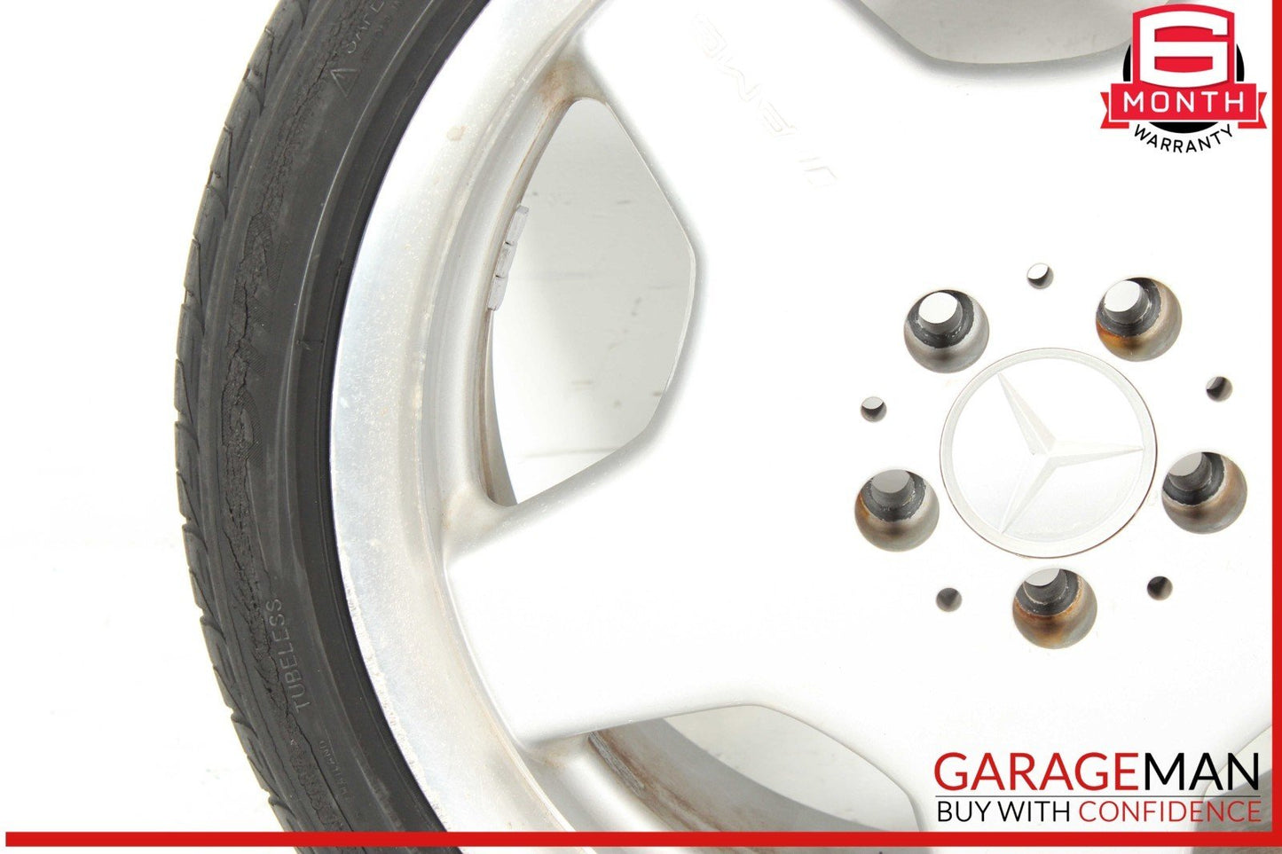 00-06 Mercedes W220 S500 CL55 AMG Rear Wheel Tire Rim 9.5x18H2 ET46 18" OEM