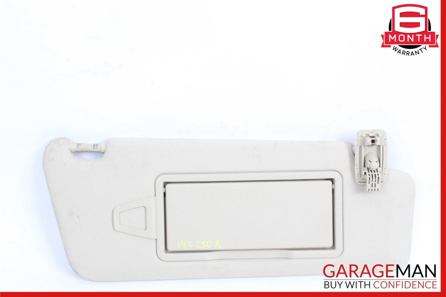 08-14 Mercedes W204 C250 C280 C350 Front Right Side Sunvisor Sun Visor Grey OEM