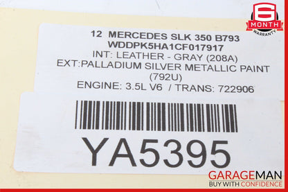12-15 Mercedes R172 SLK250 SLK350 Rear Trunk Tailgate Release Open Handle