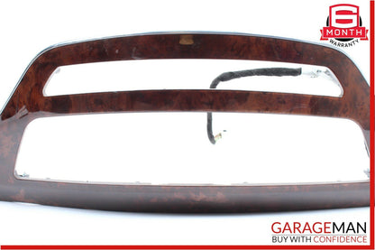 07-09 Mercedes W221 S550 Front Center Dash Dashboard Trim Cover Panel Bezel Wood