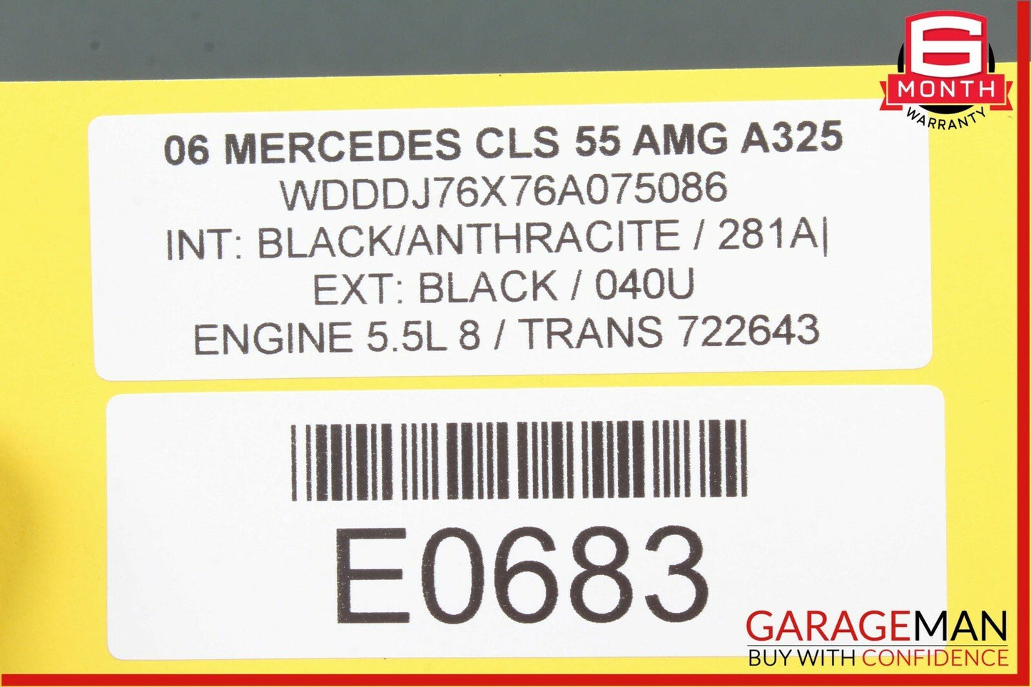 Mercedes CLS55 AMG Xenon HID Headlight Ballast Module Unit OEM