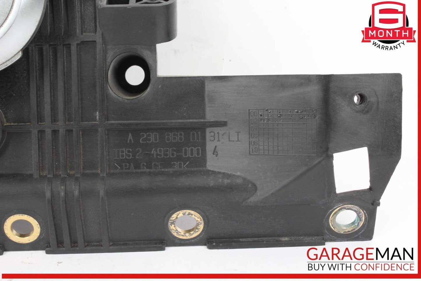 03-08 Mercedes R230 SL500 Rear Left Seat Belt Retractor Luggage w/ Speaker OEM