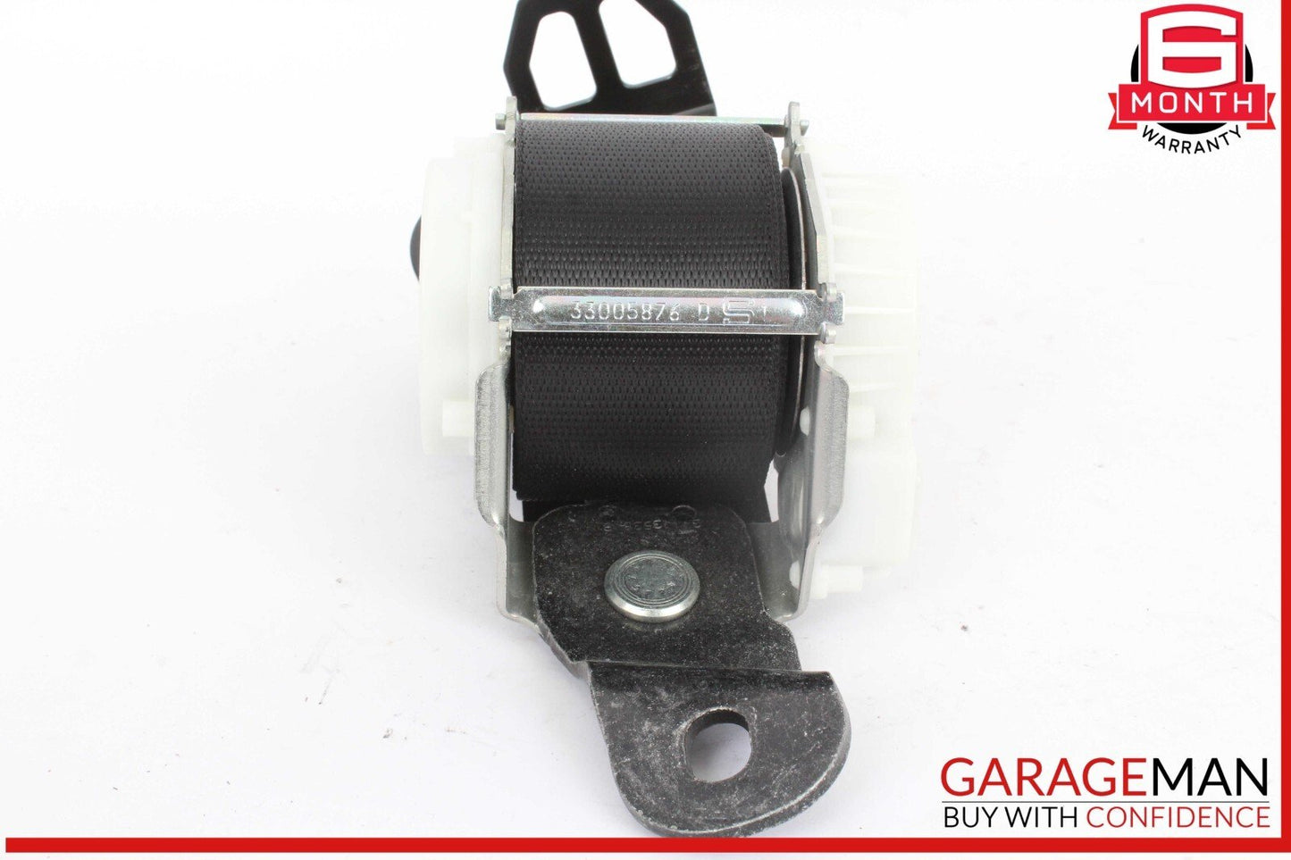 16-22 BMW X1 Rear Inner Outer Center Side Seat Belt Seatbelt Retractor Black OEM