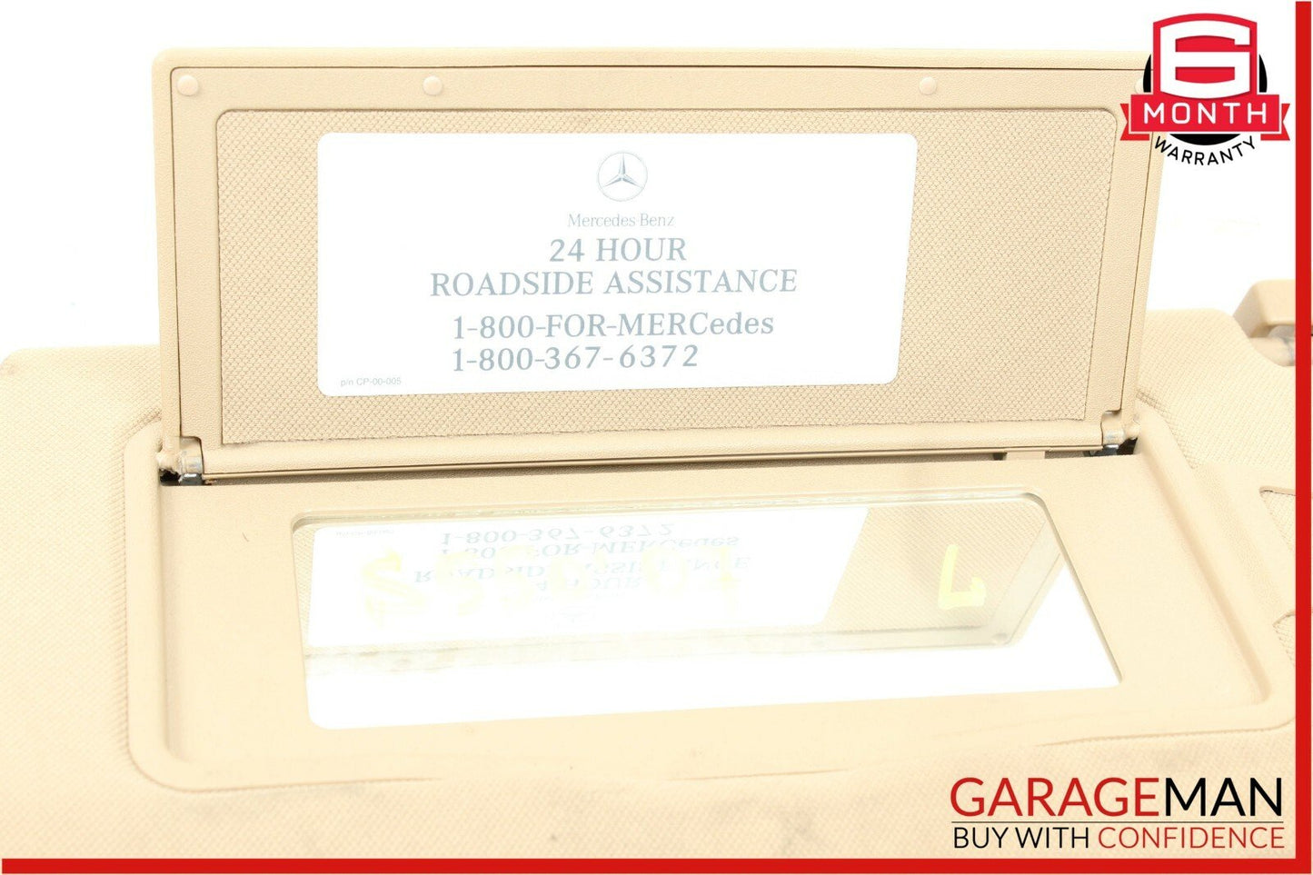 07-13 Mercedes S550 S600 S65 AMG Front Left Side Sun Visor Shade Brown OEM