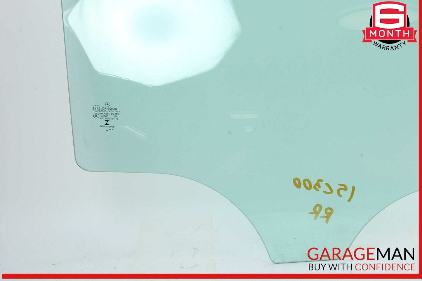 15-21 Mercedes W205 C300 C400 Rear Right Side Door Window Glass OEM