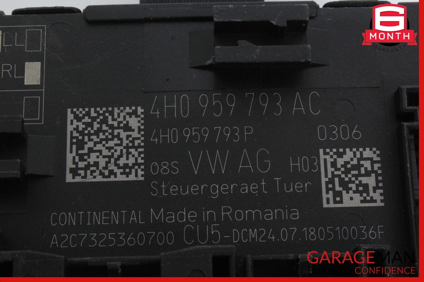15-24 PORSCHE MACAN FRONT LEFT SIDE DOOR CONTROL MODULE OEM 4H0959793AC