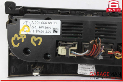 12-14 Mercedes W204 C350 C63 AMG C300 AC A/C Heater Climate Control w/ Trim OEM