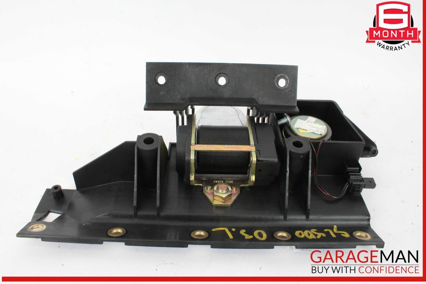 03-08 Mercedes R230 SL500 Rear Left Seat Belt Retractor Luggage w/ Speaker OEM