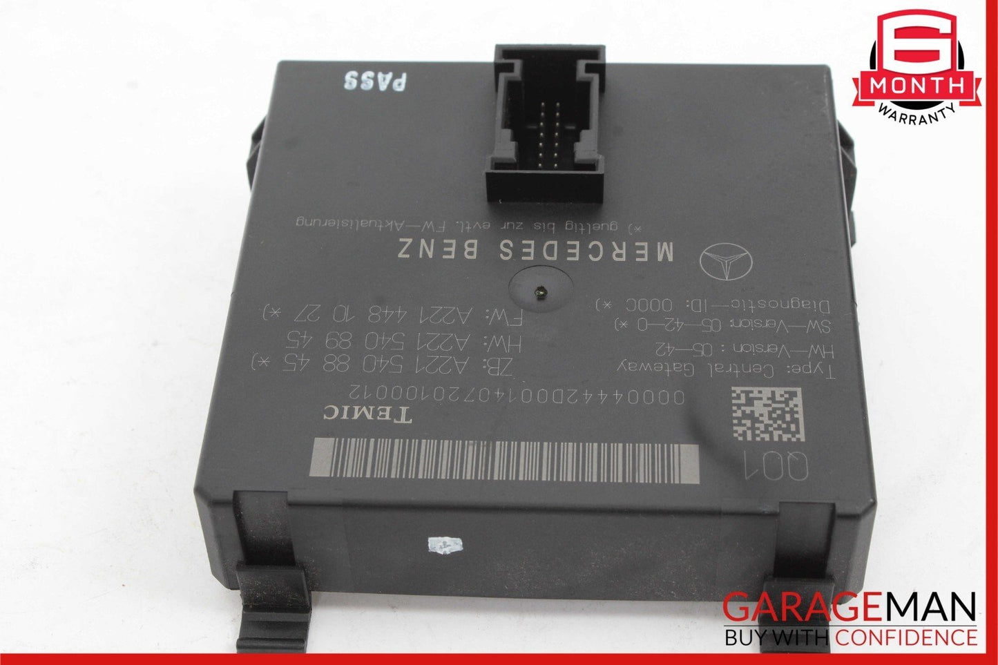 07-10 Mercede W216 CL550 CL65 AMG Central Gateway Control Module 2215408845 OEM