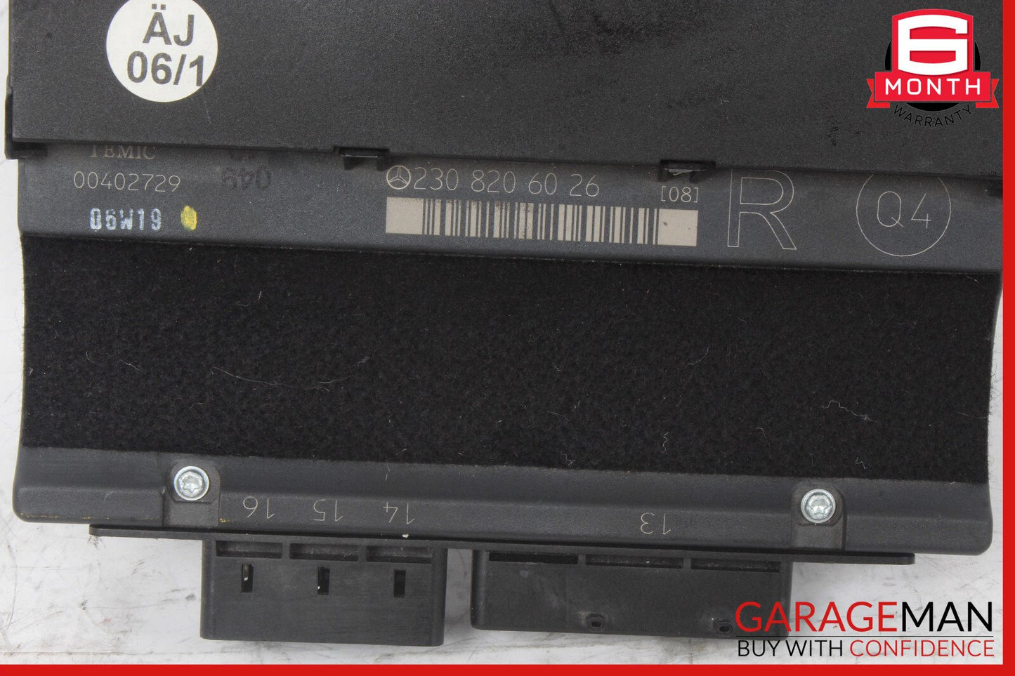 03-12 Mercedes R230 SL550 SL55 Under Seat Control Module Right Side OEM