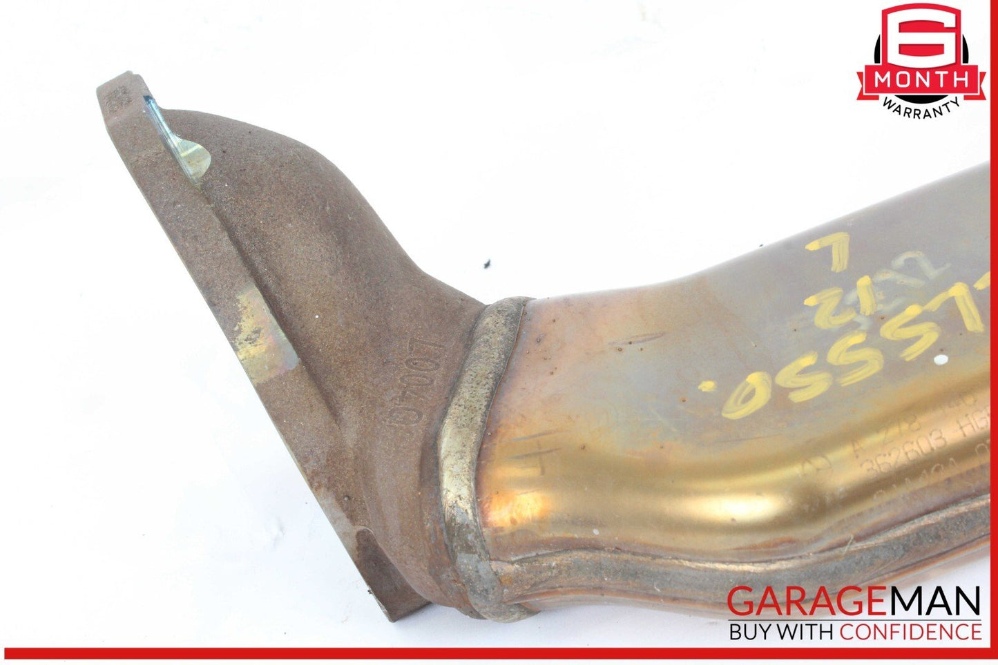 12-18 Mercedes W218 CLS550 4.6L Left Exhaust Pipe Adapter 2781400908 OEM