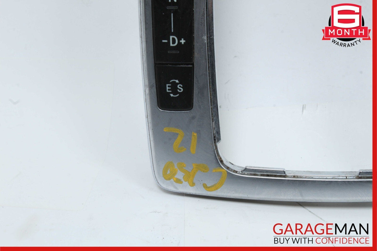 08-14 Mercedes E350 GLK350 C250 Center Console Shift Shifter Bezel Trim Silver