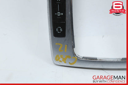 08-14 Mercedes E350 GLK350 C250 Center Console Shift Shifter Bezel Trim Silver