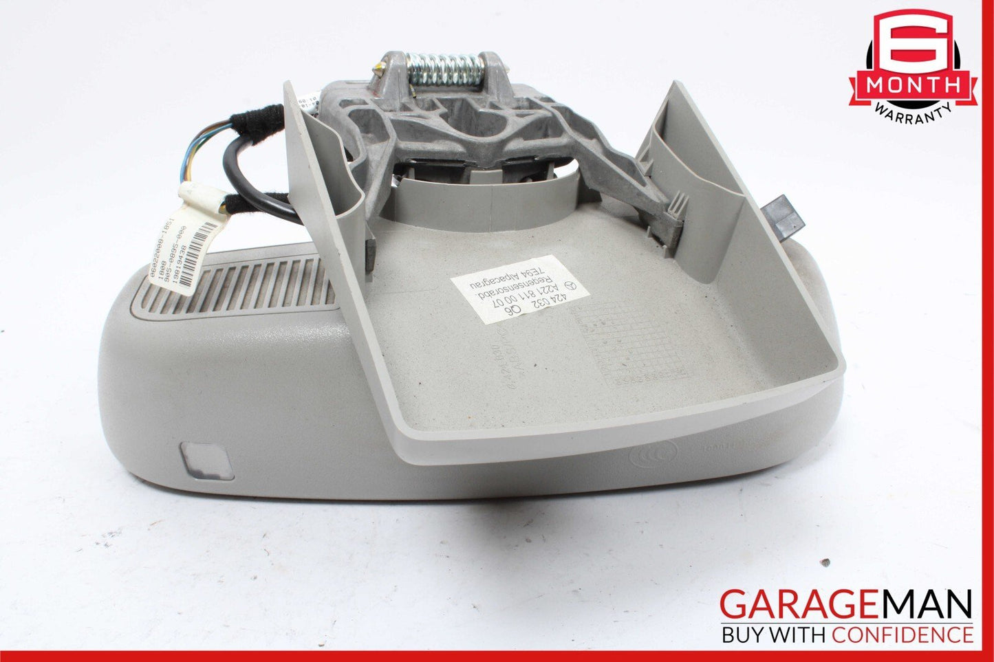 07-09 Mercedes W221 S550 S63 AMG Top Upper Rear View Inside Dim Mirror Gray
