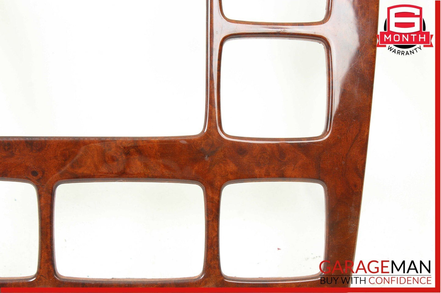 00-02 Mercedes W220 S600 Radio Dash Wood Trim Bezel Panel Cover Wood OEM