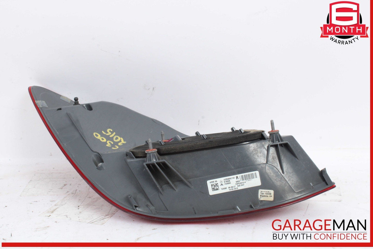 15-18 Mercedes W205 C300 4MATIC Rear Right Passenger Side Tail Light Lamp OEM