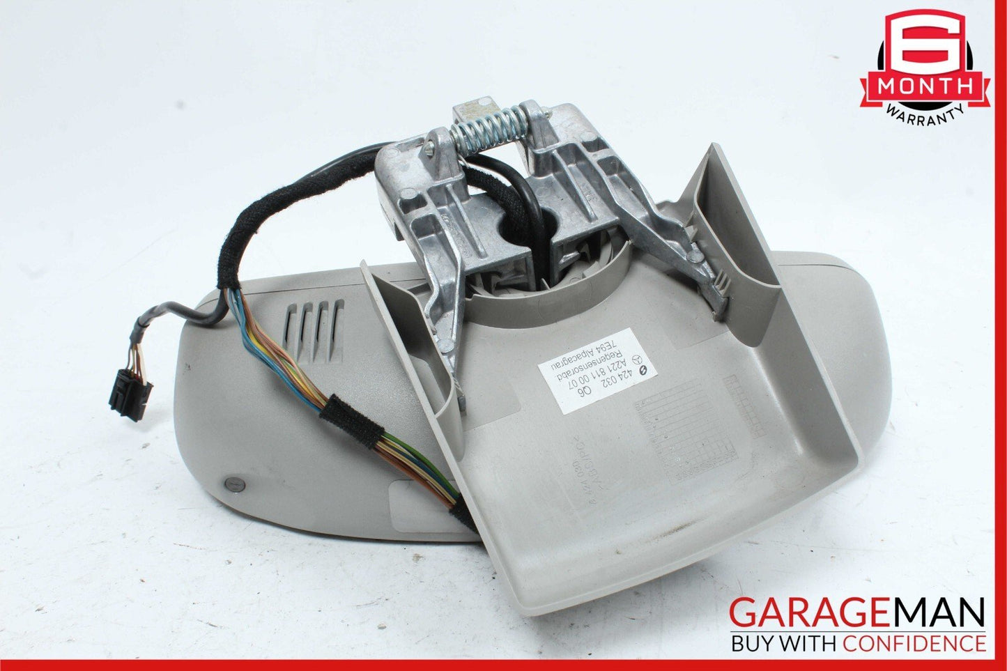 07-09 Mercedes W221 S550 Interior Top Upper Rear View Inside Dim Mirror Gray OEM