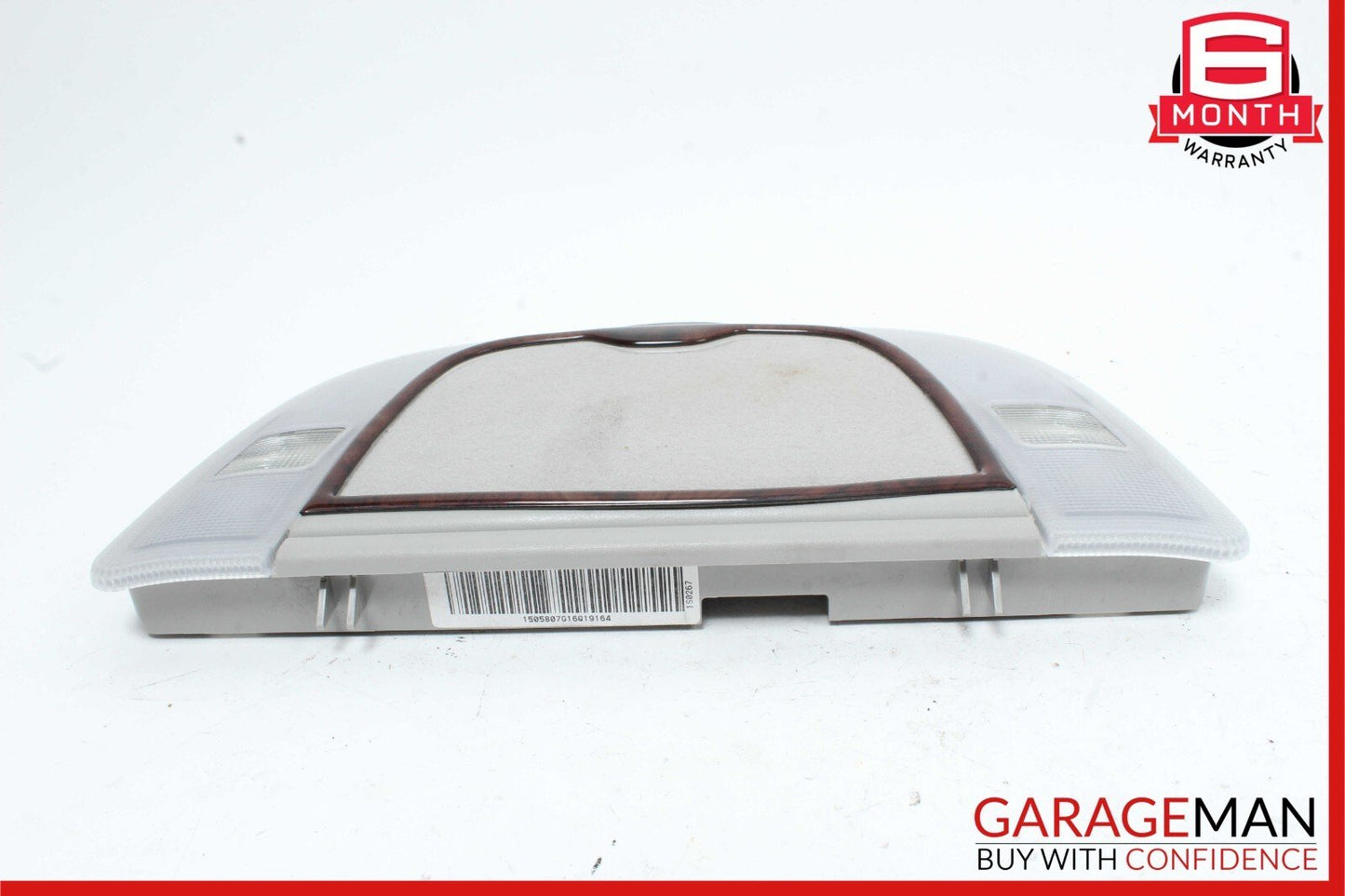 00-06 Mercedes W220 S500 S65 AMG Rear Left / Right Dome Light Mirror Assy Wood