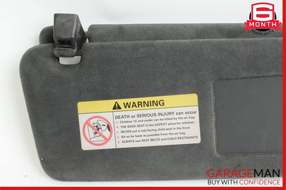 03-10 Porsche Cayenne 955 957 Front Right Side Sunvisor Sun Visor Shade Black