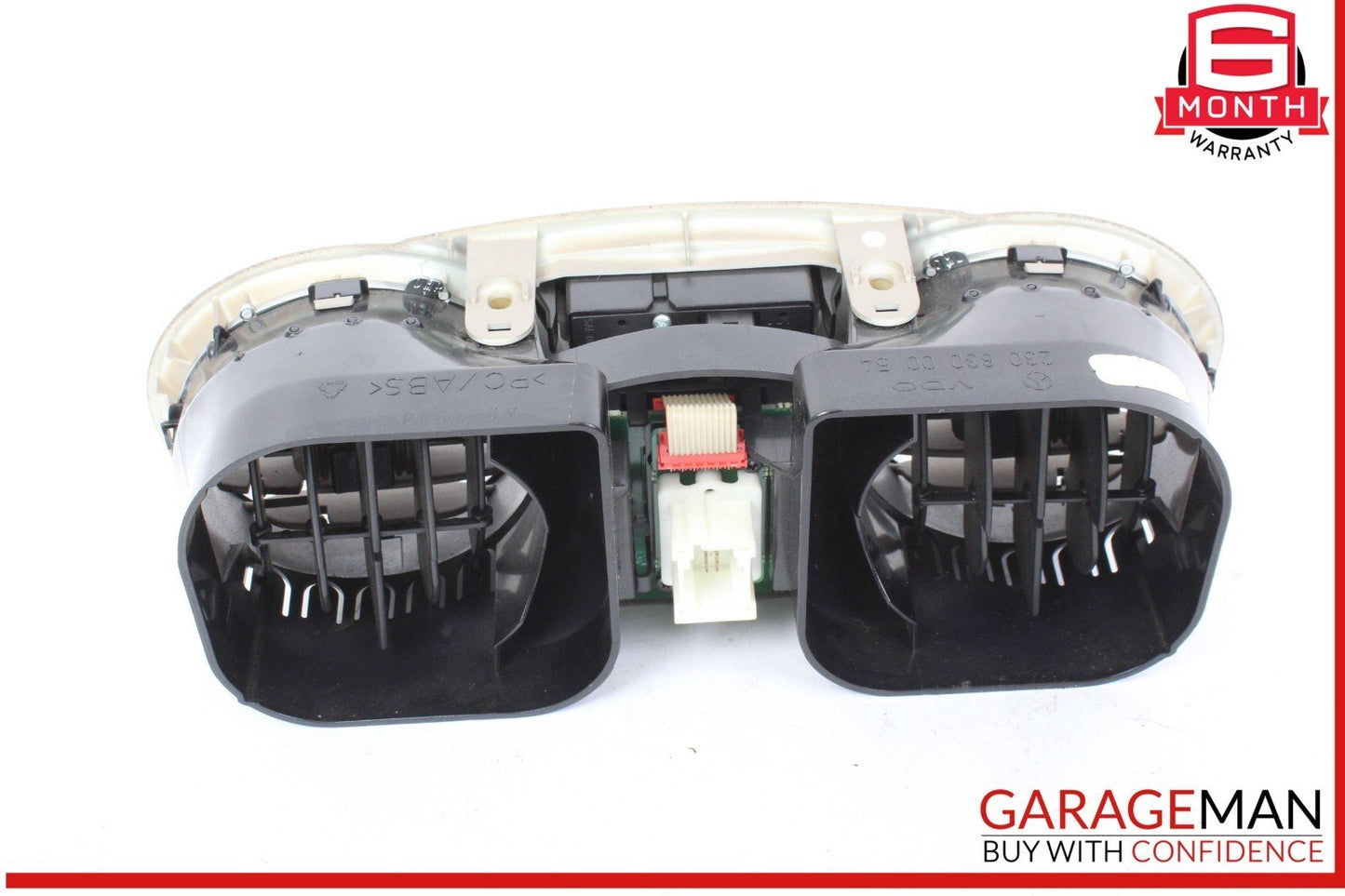 03-06 Mercedes R230 SL500 SL55 AMG Center Dashboard Hazard AC Air Vent Gray OEM