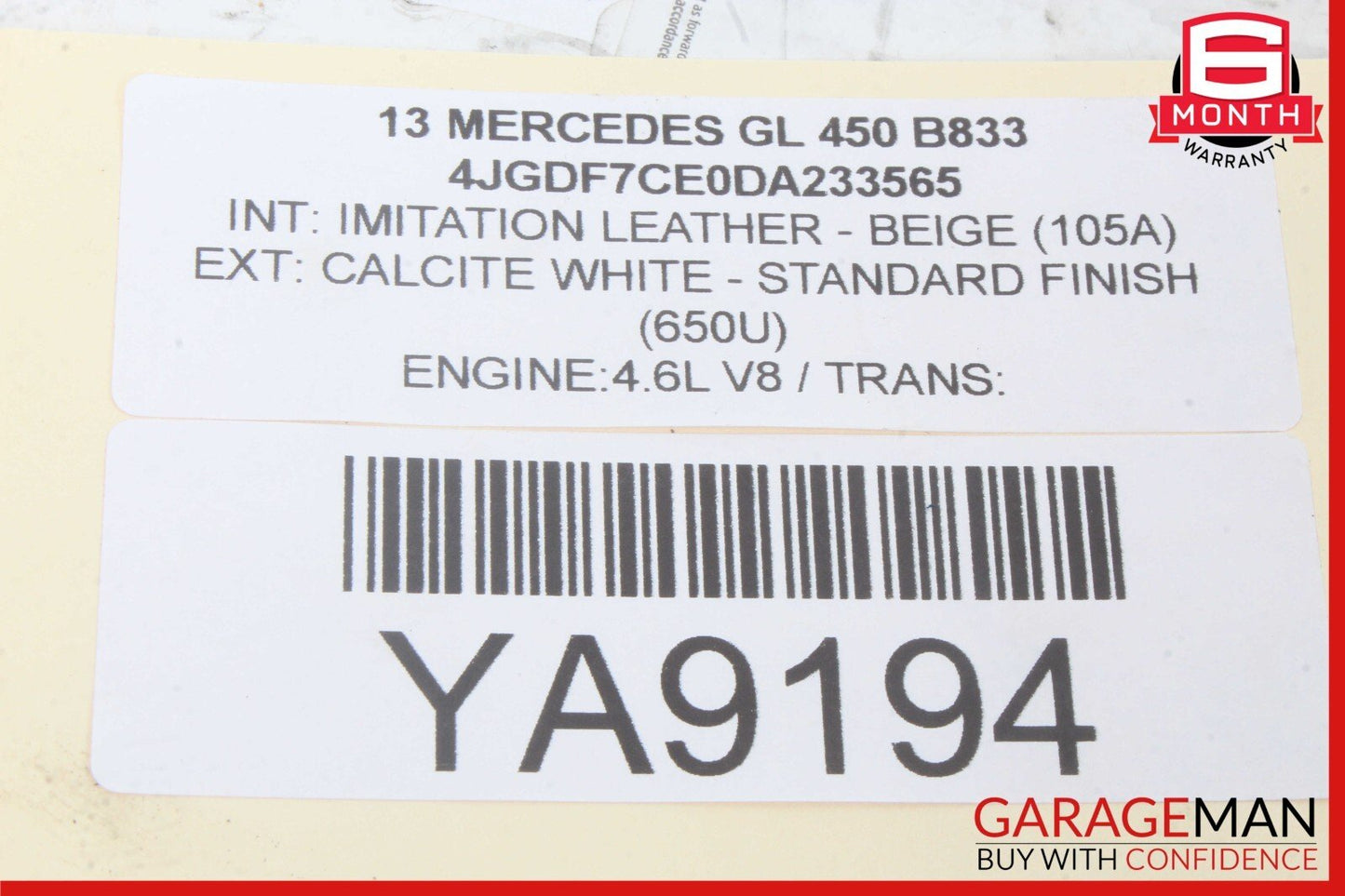 13-19 Mercedes X166 GL450 3rd Row Right Seat Folding Power Switch Button OEM