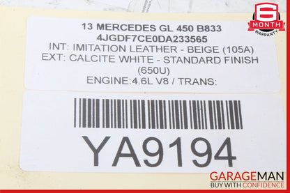 13-19 Mercedes X166 GL450 3rd Row Right Seat Folding Power Switch Button OEM