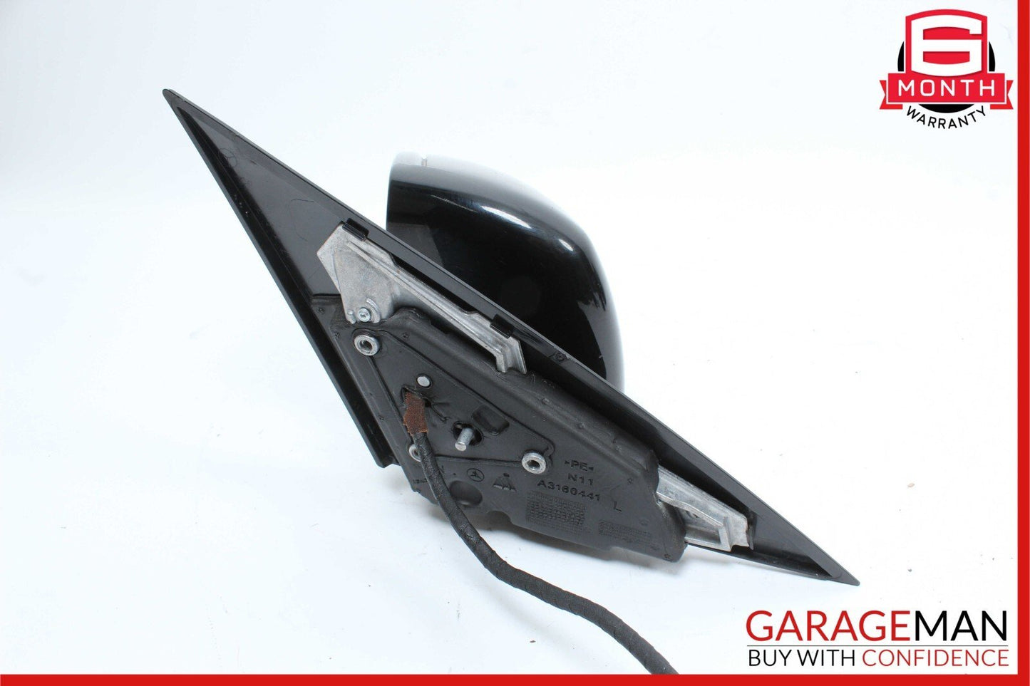 10-11 Mercedes W204 C250 C300 C350 Front Left Side Rear View Door Mirror Black