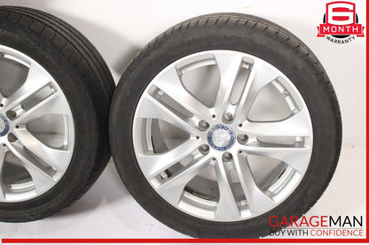 10-11 Mercedes W207 E350 E550 Complete Wheel Tire Rim Set of 4 Pc R17 OEM