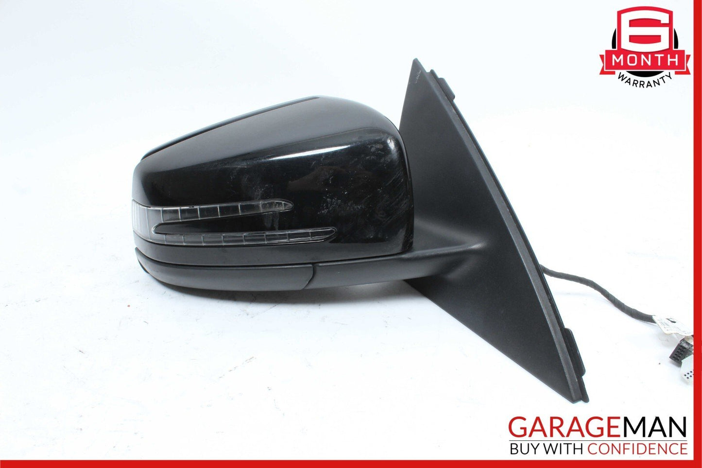 12-14 Mercedes W204 C250 Front Right Side Mirror Door Rear View Glass Black OEM
