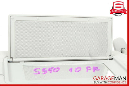 07-13 Mercedes W221 S550 Sun Visor Sunvisor Shade Cover Right Side Gray OEM