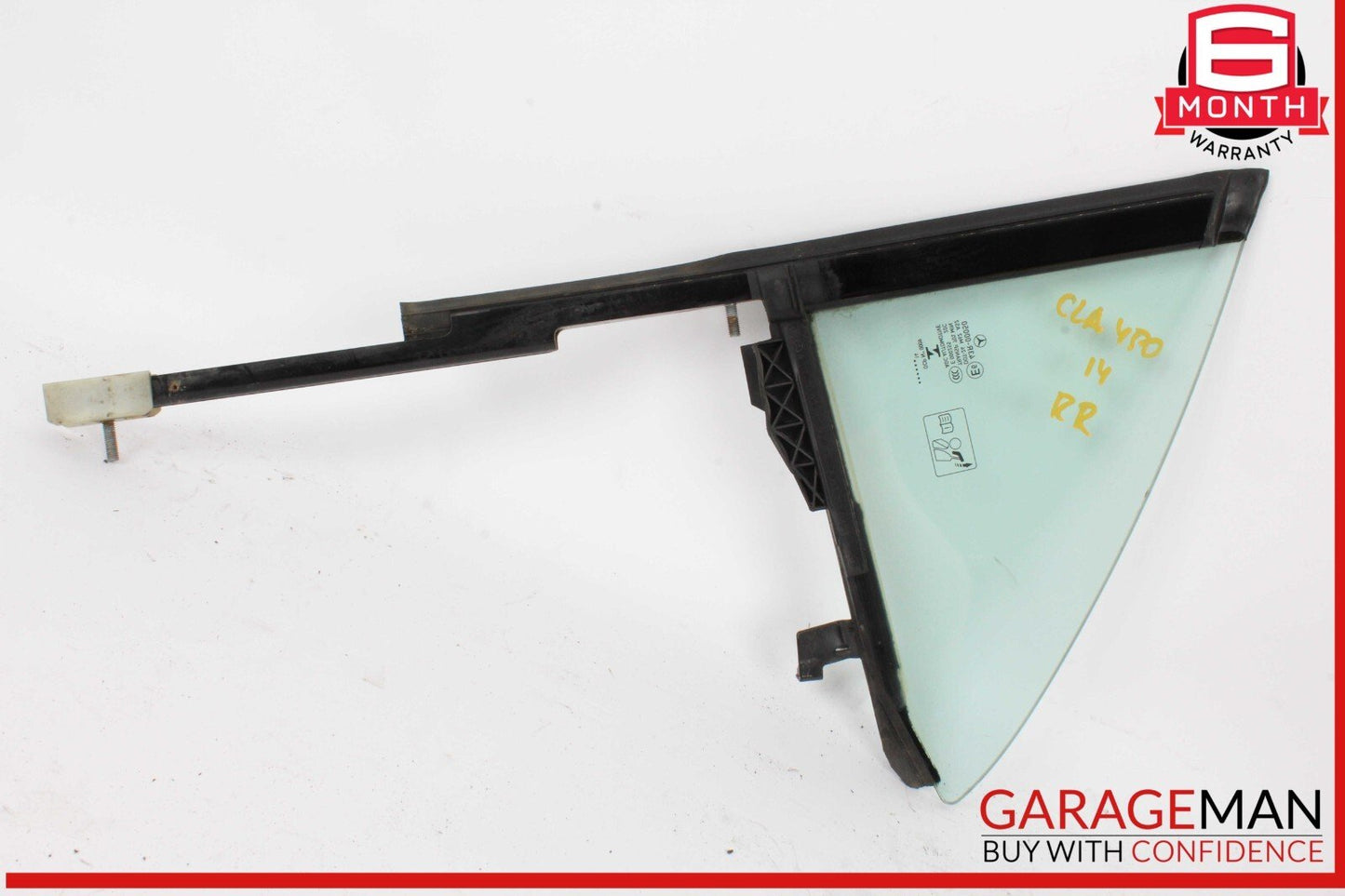 14-19 Mercedes W117 CLA45 AMG Rear Left Driver Side Door Quarter Window Glass